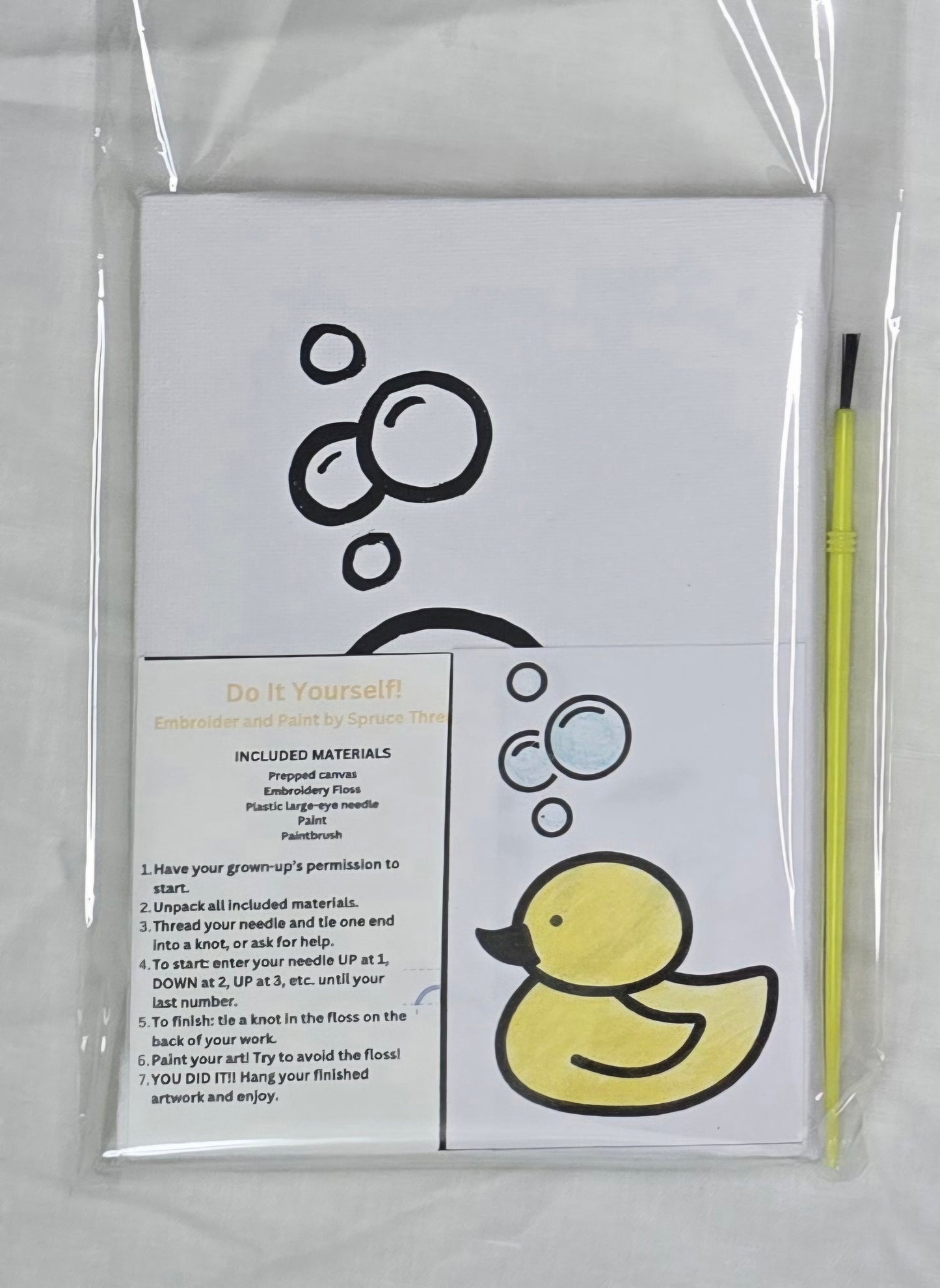 DIY Embroider and Paint Duck