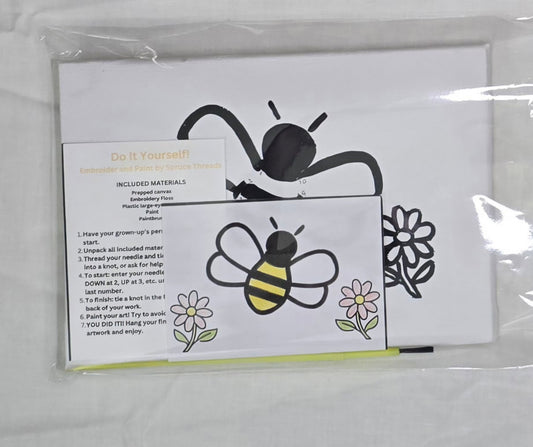 DIY Embroider and Paint Bee