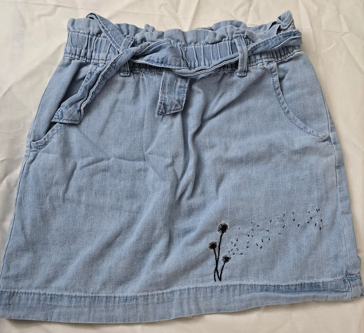 Dandelion jean skirt